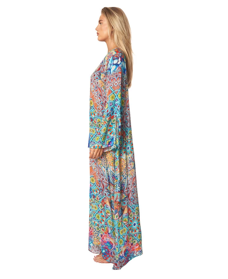 La Moda Clothing Women's Long Regular Kaftan Dress