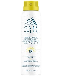 Oars + Alps 100% Mineral Antioxidant Sunscreen Spray Spf 30, 6 oz.