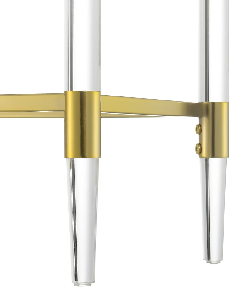 Convenience Concepts 44.25" Glass Royal Crest 2 Tier Acrylic Console Table