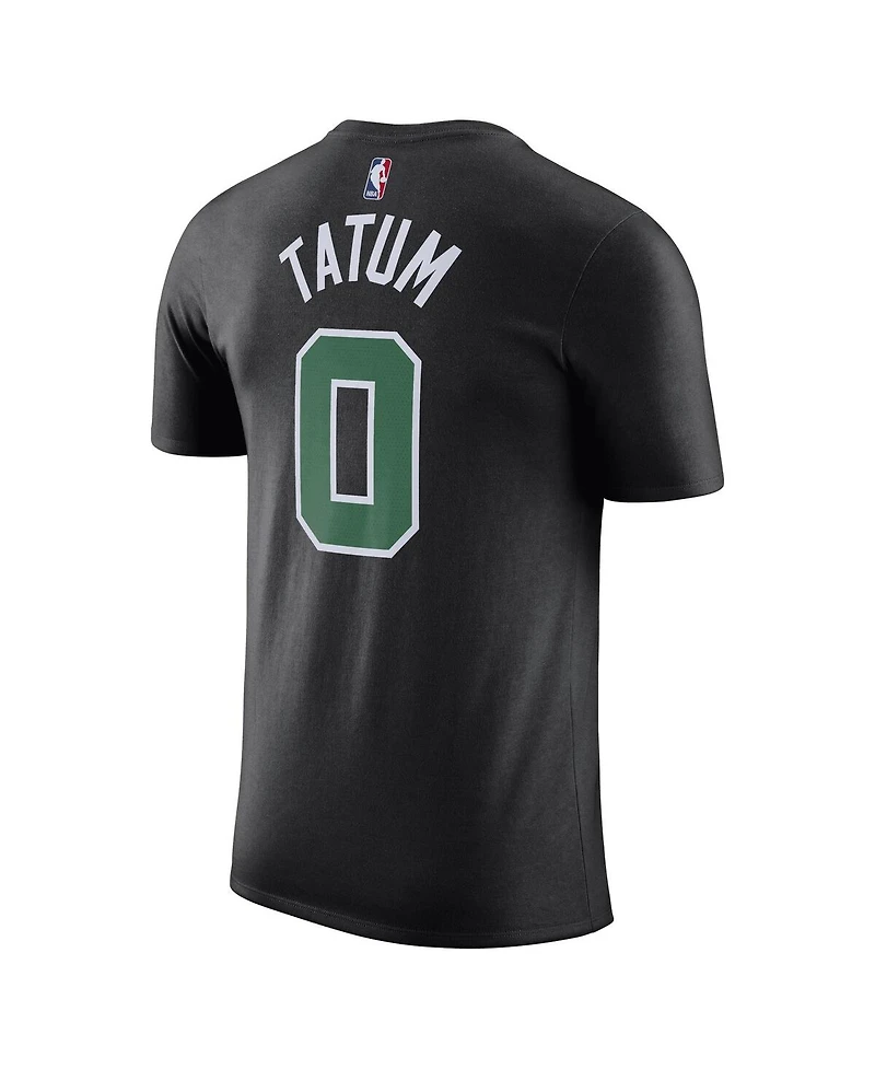 Men's Jordan Jayson Tatum Black Boston Celtics 2022/23 Statement Edition Name and Number T-shirt