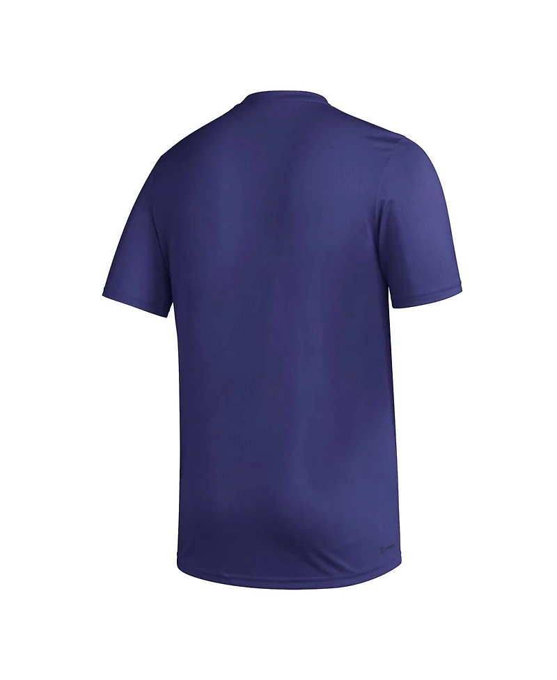 Men's adidas Purple Washington Huskies Aeroready Pregame T-shirt