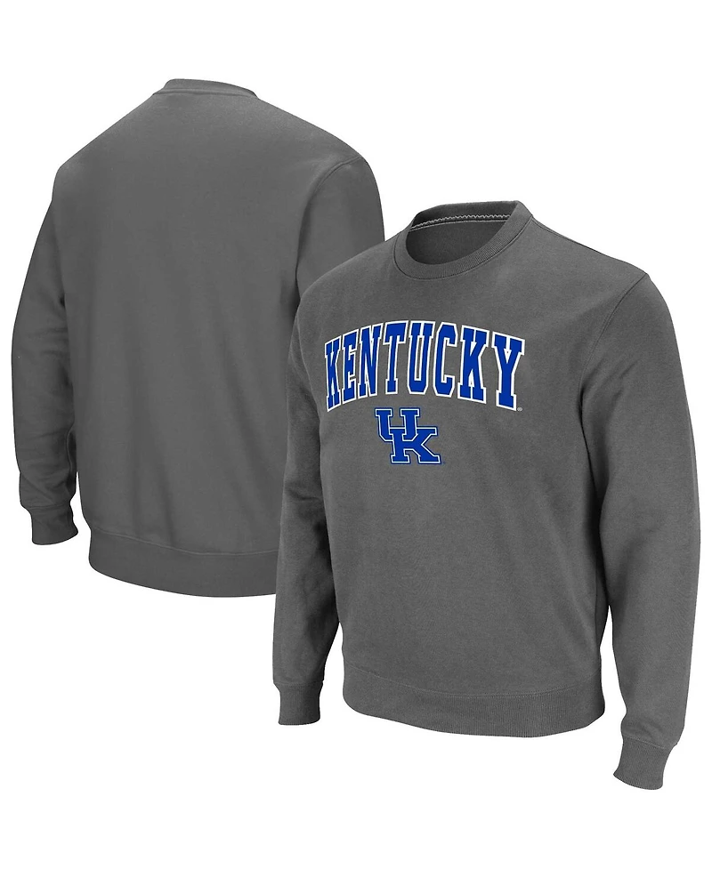 Colosseum Men's Kentucky Wildcats Arch & Logo Pullover Sweatshirt