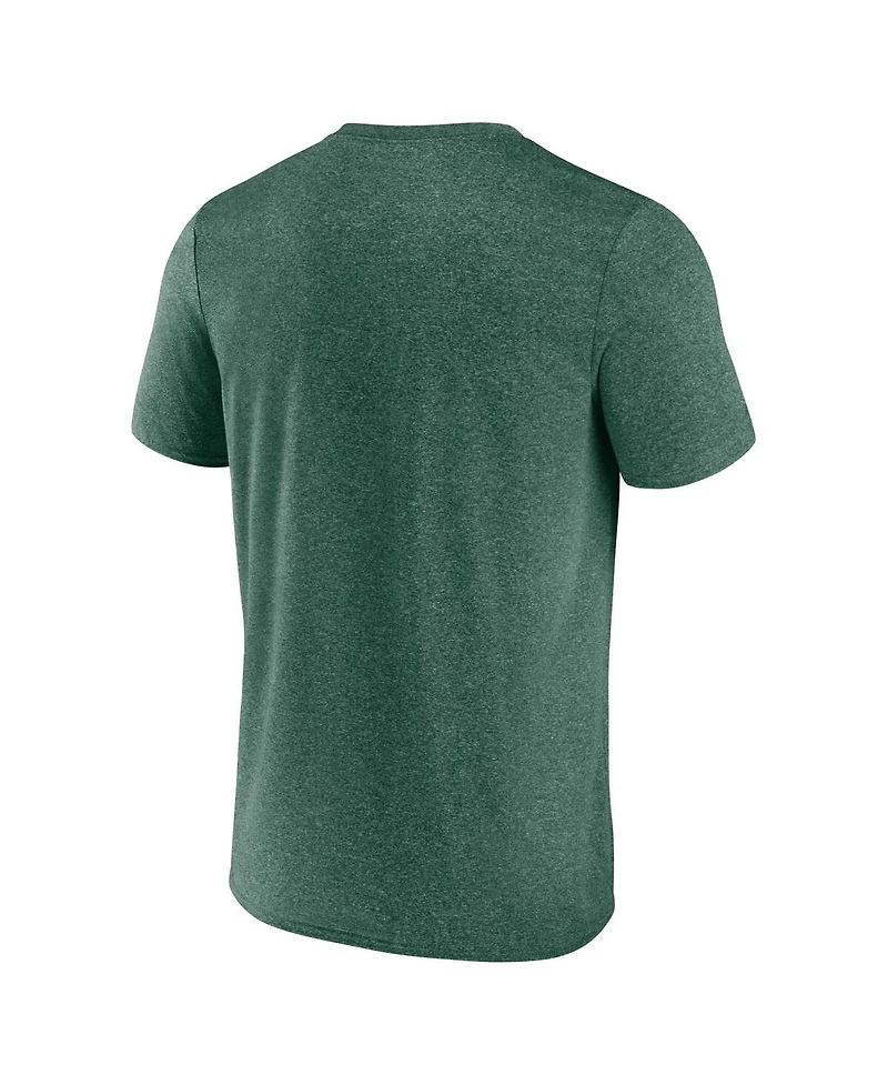Men's Fanatics Heather Green Minnesota Wild Playmaker T-shirt