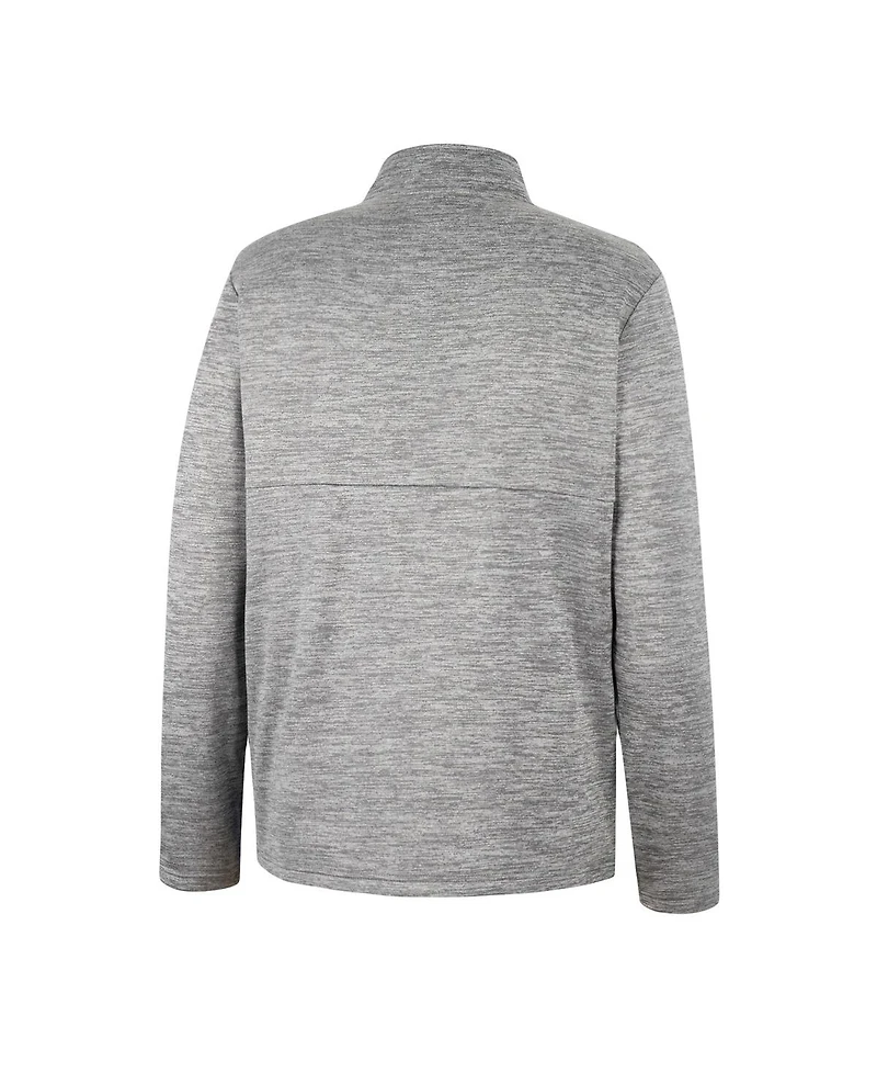 Men's Colosseum Gray North Dakota John Half-Zip Jacket