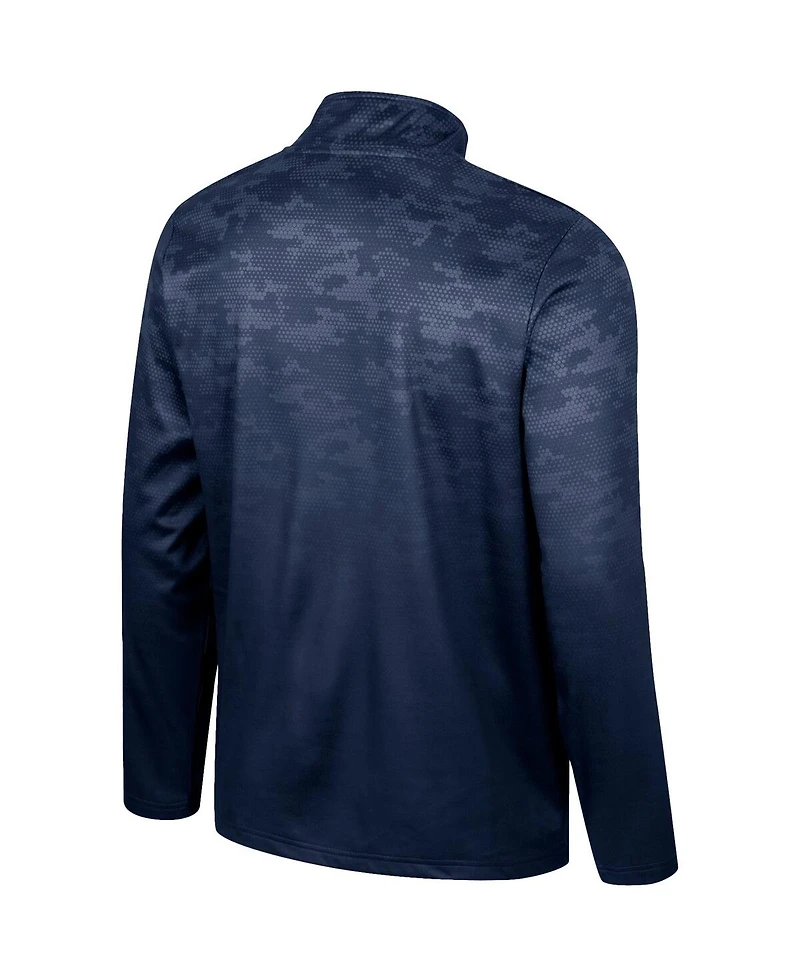 Men's Colosseum Navy Cal Bears The Machine Half-Zip Jacket