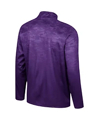 Men's Colosseum Purple Kansas State Wildcats The Machine Half-Zip Jacket