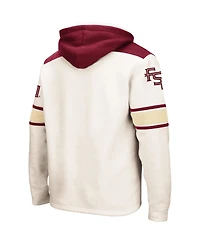 Men's Colosseum Cream Florida State Seminoles 2.0 Lace-Up Hoodie