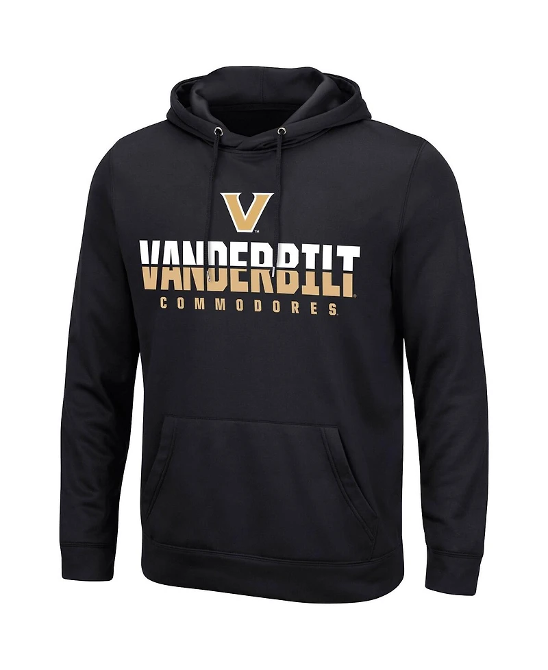 Men's Colosseum Black Vanderbilt Commodores Lantern Pullover Hoodie