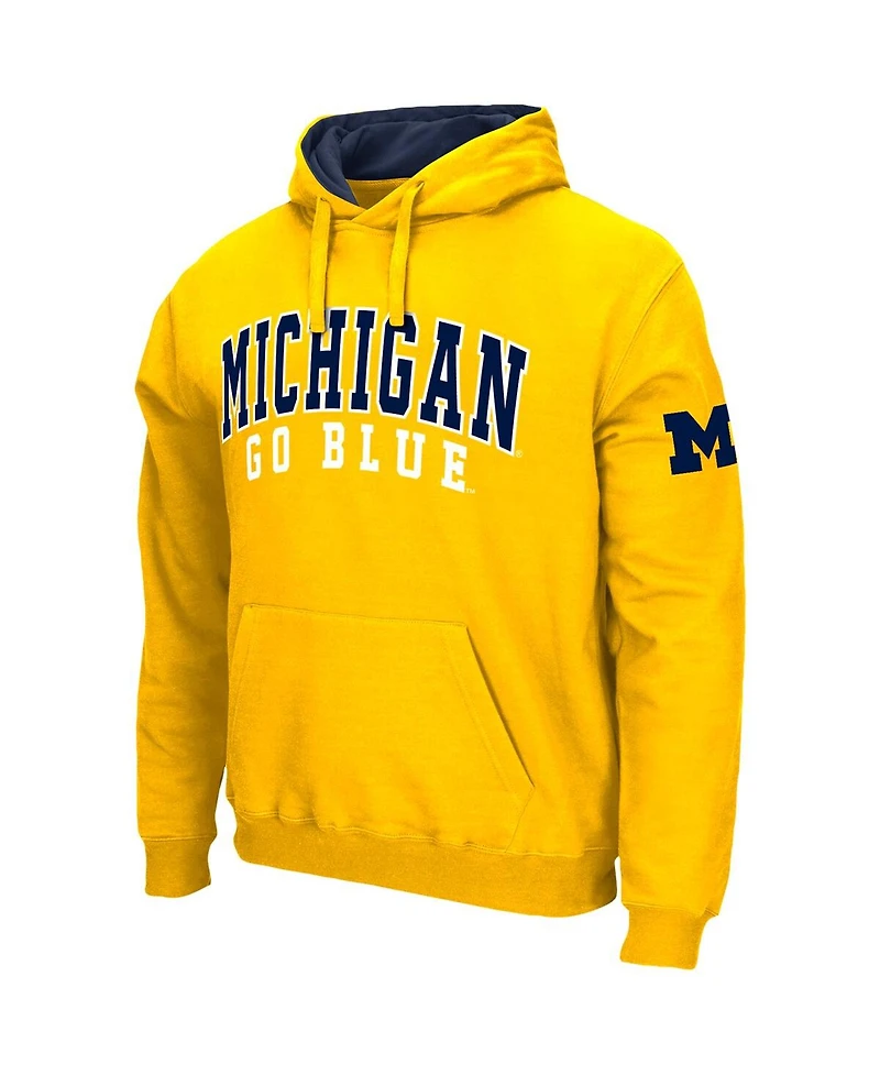 Colosseum Men's Michigan Wolverines Double Arch Pullover Hoodie