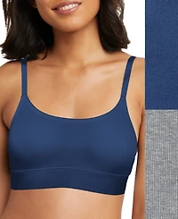 Hanes Women's 2-Pk. Originals Ultimate Longline Bralette DHO104