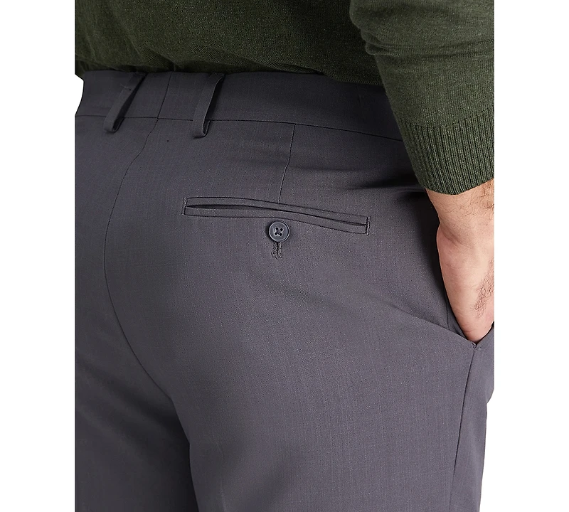 Haggar Men's Premium Comfort Slim-Fit Performance Stretch Flat-Front Dress Pants