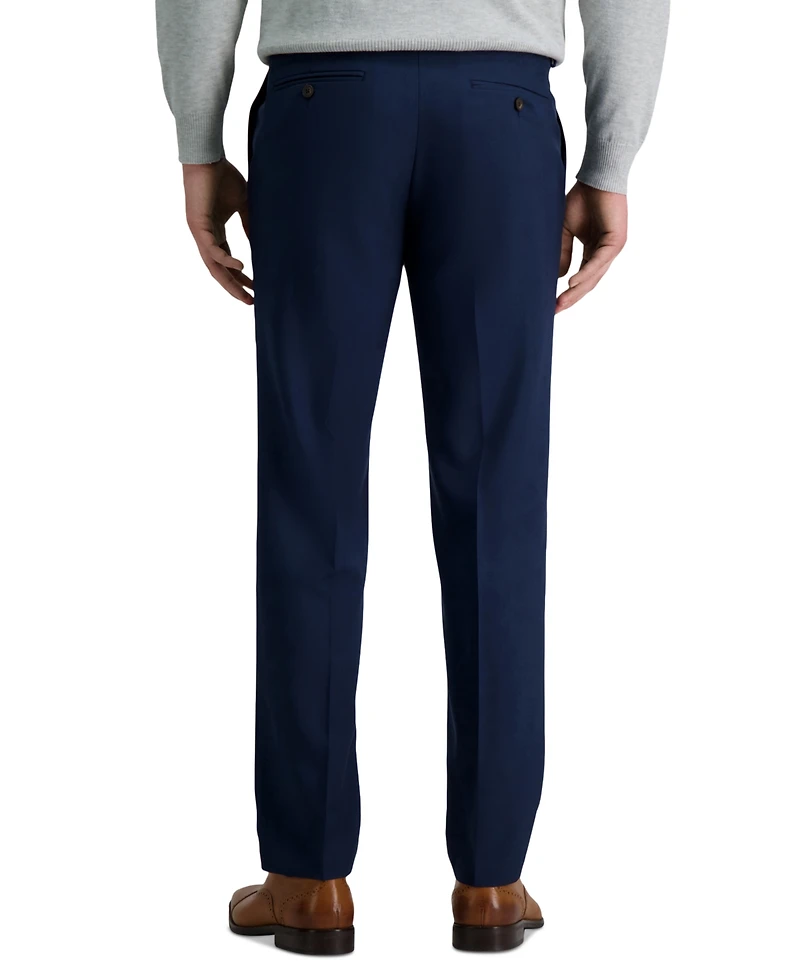 Haggar Men's Premium Comfort Straight-Fit 4-Way Stretch Wrinkle-Free Flat-Front Dress Pants