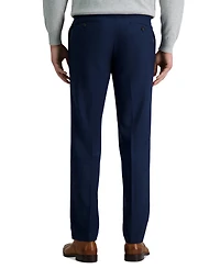 Haggar Men's Premium Comfort Straight-Fit 4-Way Stretch Wrinkle-Free Flat-Front Dress Pants