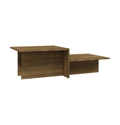 Coffee Table Brown Oak 43.9"x19.7"x13" Engineered Wood