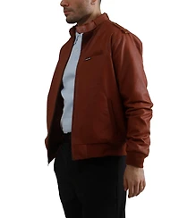 Members Only Men's Faux Leather Iconic Racer Jacket