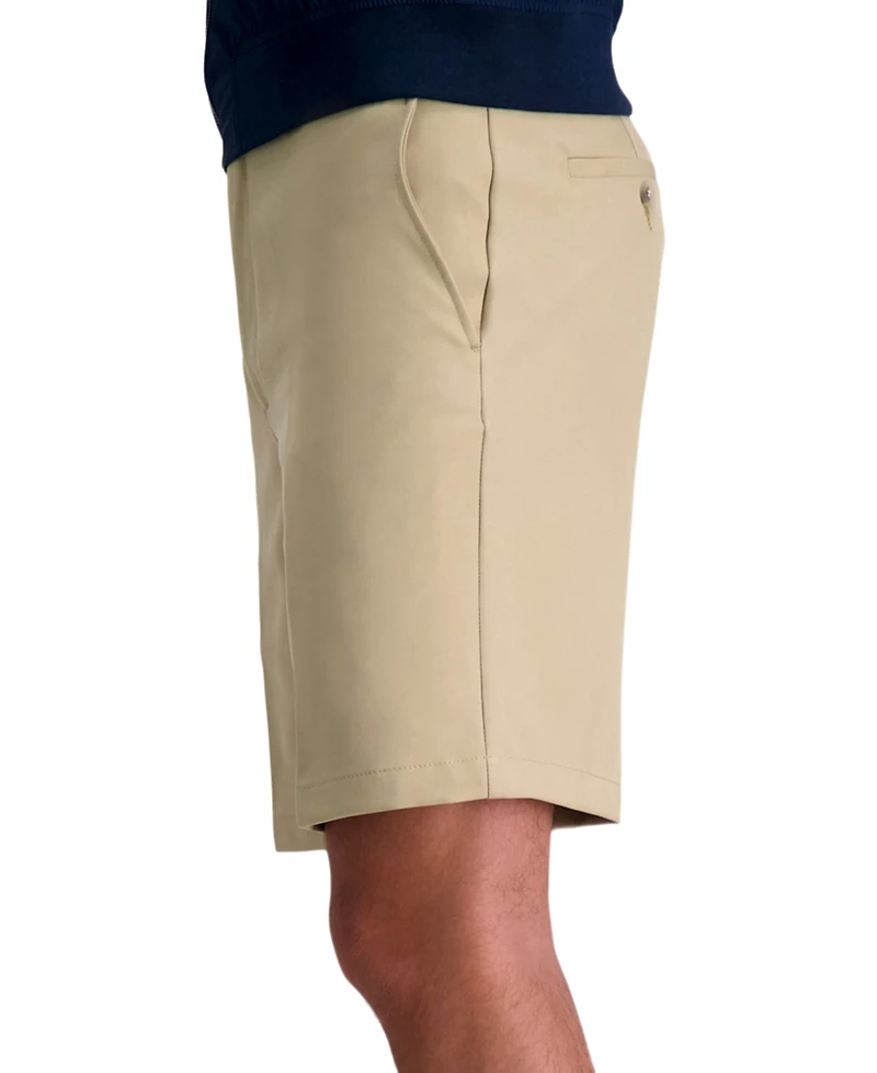 Haggar Men's Cool 18 Pro Flat Front Classic-Fit 9.5" Shorts