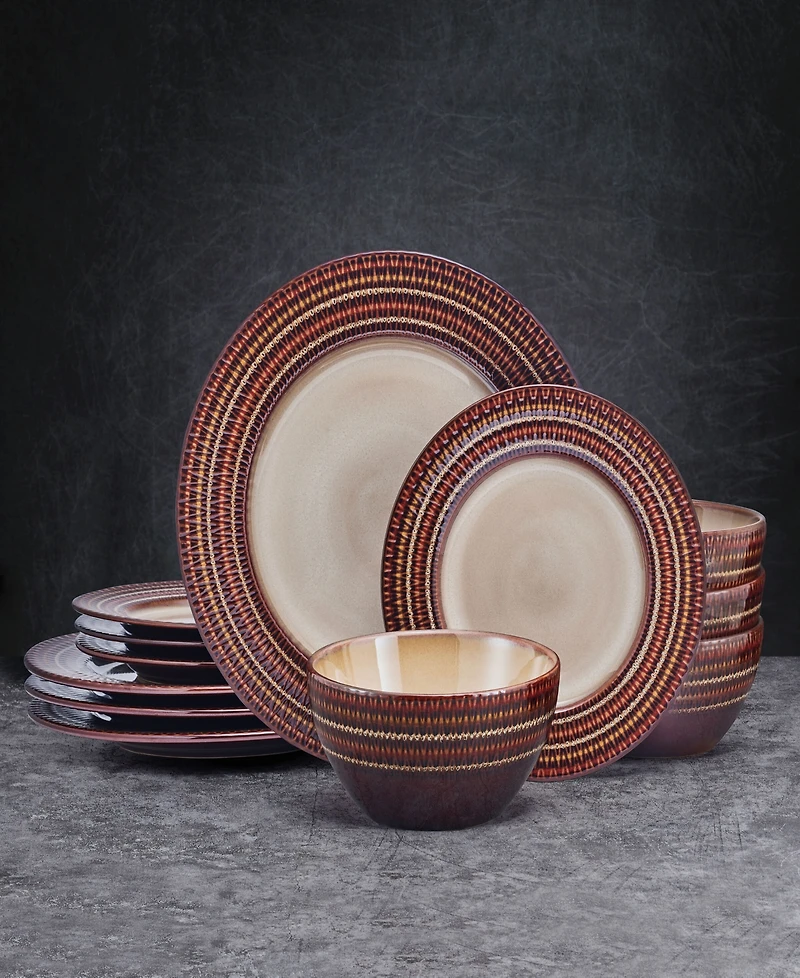 Pfaltzgraff Skylar 12-Pc Dinnerware Set, Service for 4