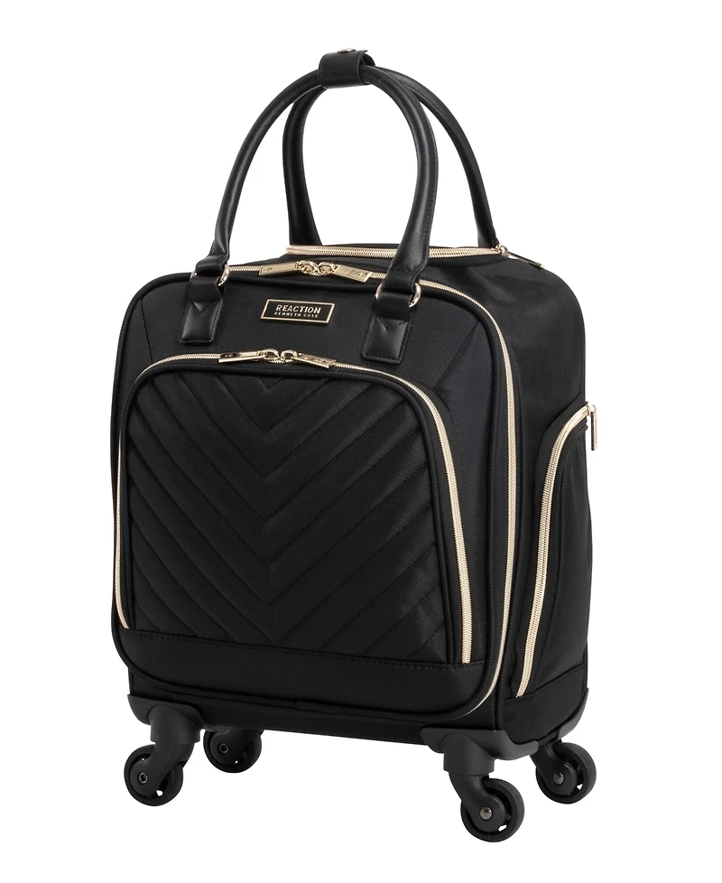 Chelsea Softside Chevron 2pc Carry-On Underseater Luggage + Matching 15" Laptop Backpack Set