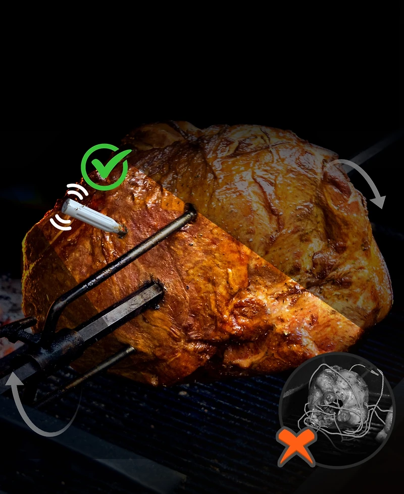ThermoPro Pack of 1 Twin TempSpike 500' Truly Wireless Meat Thermometer with 2 Meat Probes