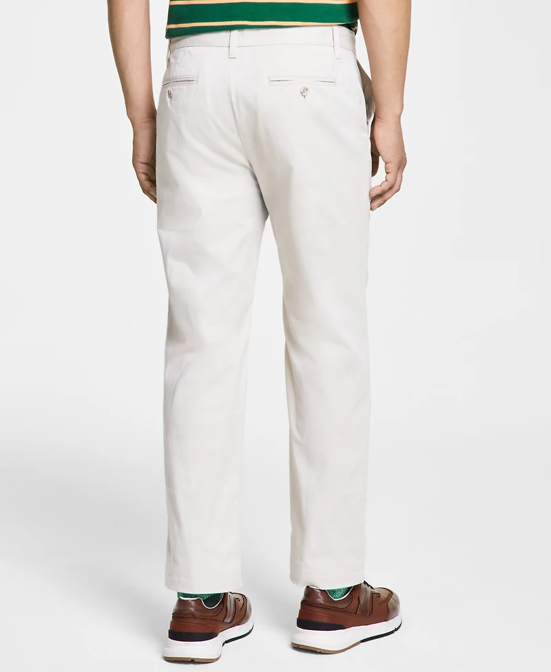 Nautica Men's Classic-Fit Stretch Solid Flat-Front Chino Deck Pants