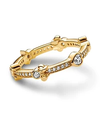 Pandora Disney Cubic Zirconia Mickey Mouse Minnie Mouse Ring