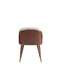 Manhattan Comfort Reeva 2-Piece Leatherette Upholstered Dining Chair Set