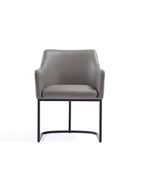 Manhattan Comfort Serena 33.07" Leatherette Upholstered Dining Armchair