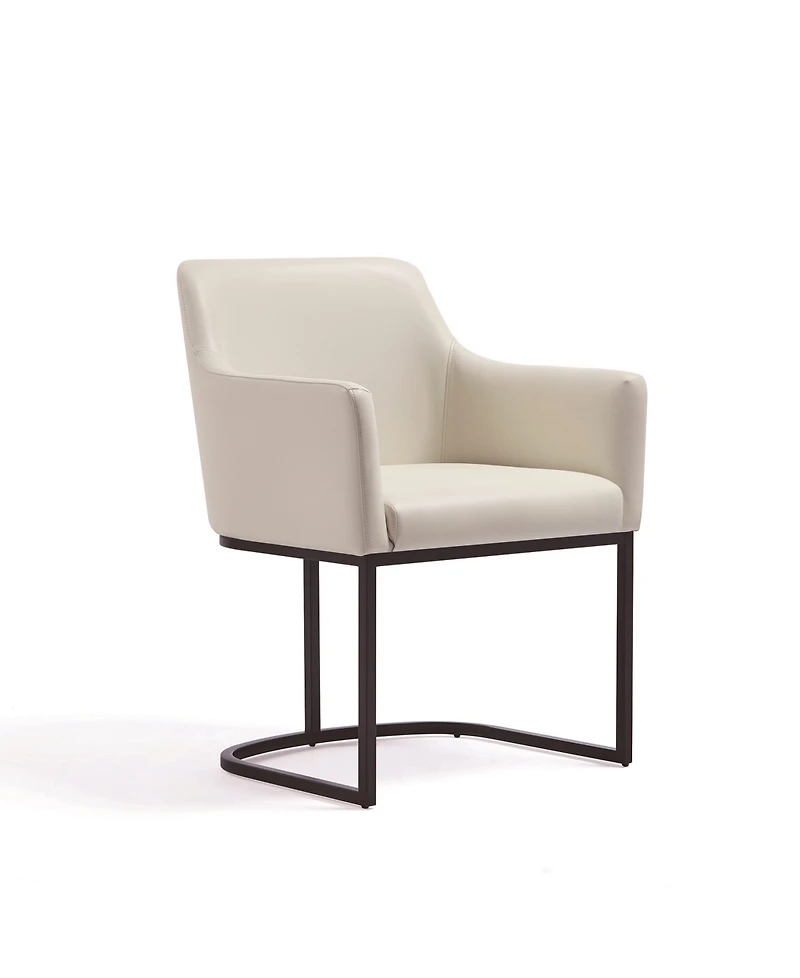 Manhattan Comfort Serena 33.07" Leatherette Upholstered Dining Armchair