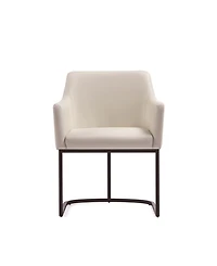 Manhattan Comfort Serena 33.07" Leatherette Upholstered Dining Armchair