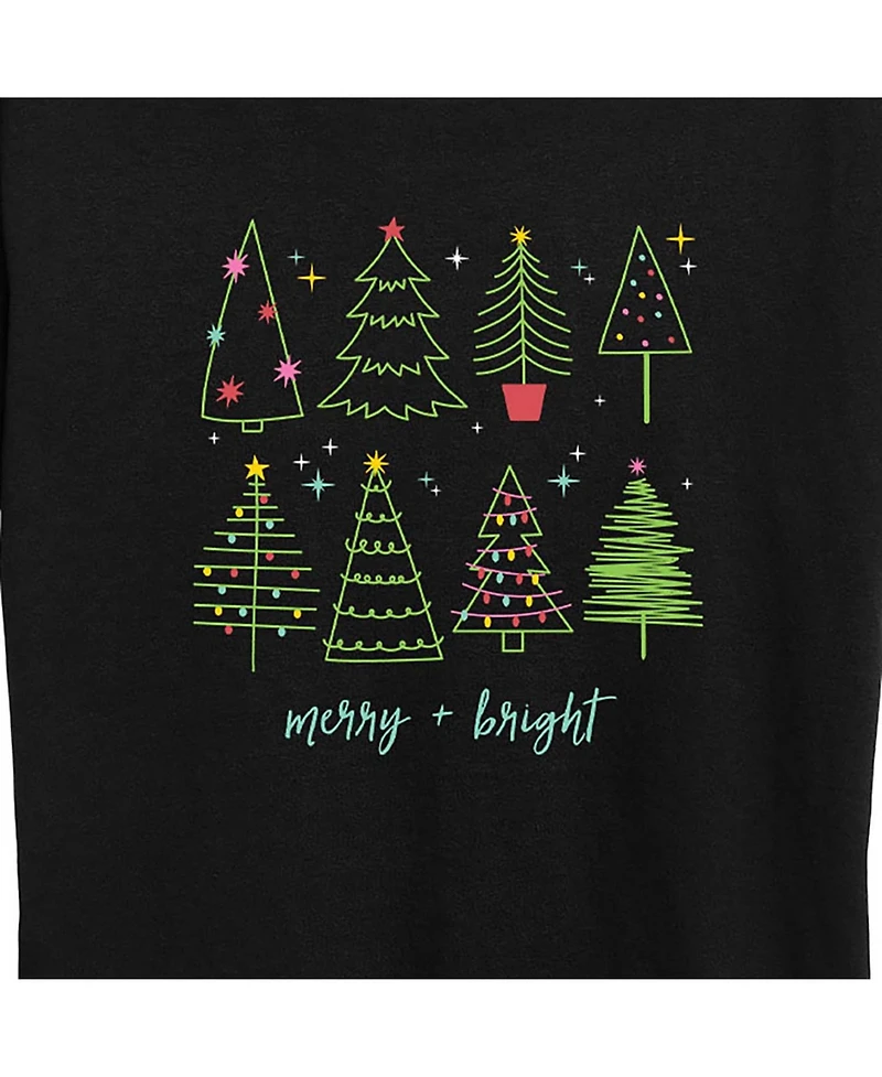 Hybrid Apparel Plus Christmas Trees Graphic T-shirt