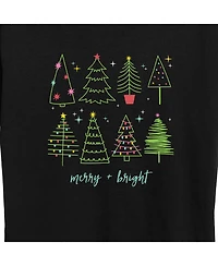 Hybrid Apparel Plus Christmas Trees Graphic T-shirt