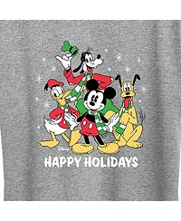 Air Waves Trendy Plus Disney Happy Holidays Graphic T-shirt
