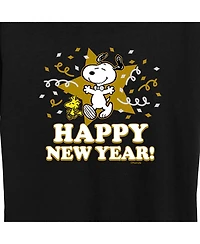 Trendy Plus Peanuts Snoopy Happy New Year Graphic T-shirt