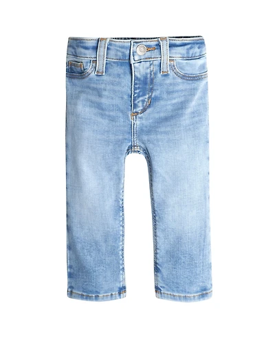 Gerber Baby Boys Neutral Straight Fit Jeans With Elastic Back