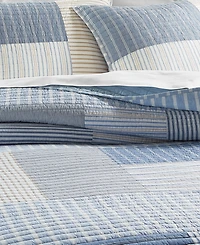 Charter Club Seaside Patchwork 3-Pc. Quilt Set, King, Exclusively at Macy's