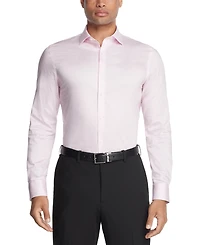 Tommy Hilfiger Men's Regular Fit Th Flex Essentials Wrinkle Free Stretch Dress Shirt
