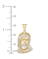 Christ Head Pendant in 14k Yellow