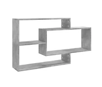 Wall Shelves Concrete Gray 40.9"x7.9"x23" Engineered Wood