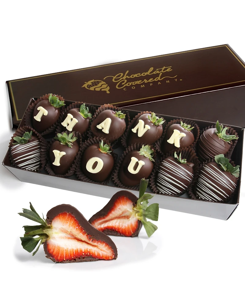 Chocolate Covered Company Thank You Belgian Chocolate Covered Strawberries