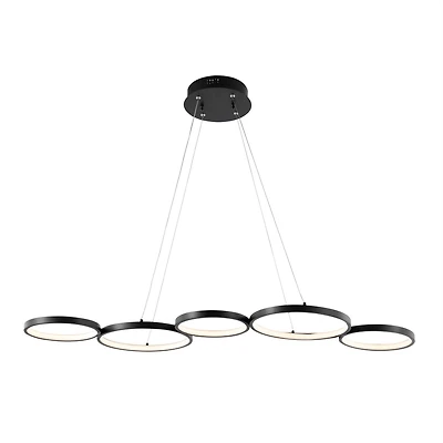 Roman Bohemian Coastal Iron Linear Integrated Led Pendant