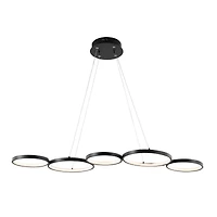 Roman Bohemian Coastal Iron Linear Integrated Led Pendant