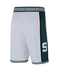 Men's Nike White Michigan State Spartans Limited Retro Basketball Shorts