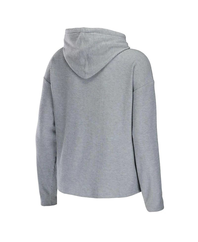 Women's Wear by Erin Andrews Heather Gray Chicago Blackhawks Logo Pullover Hoodie and Pants Sleep Set