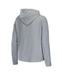 Women's Wear by Erin Andrews Heather Gray Chicago Blackhawks Logo Pullover Hoodie and Pants Sleep Set