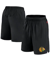Men's Fanatics Black Chicago Blackhawks Authentic Pro Tech Shorts