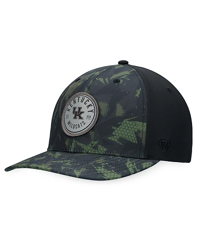 Men's Top of the World Black Kentucky Wildcats Oht Military-Inspired Appreciation Camo Render Flex Hat