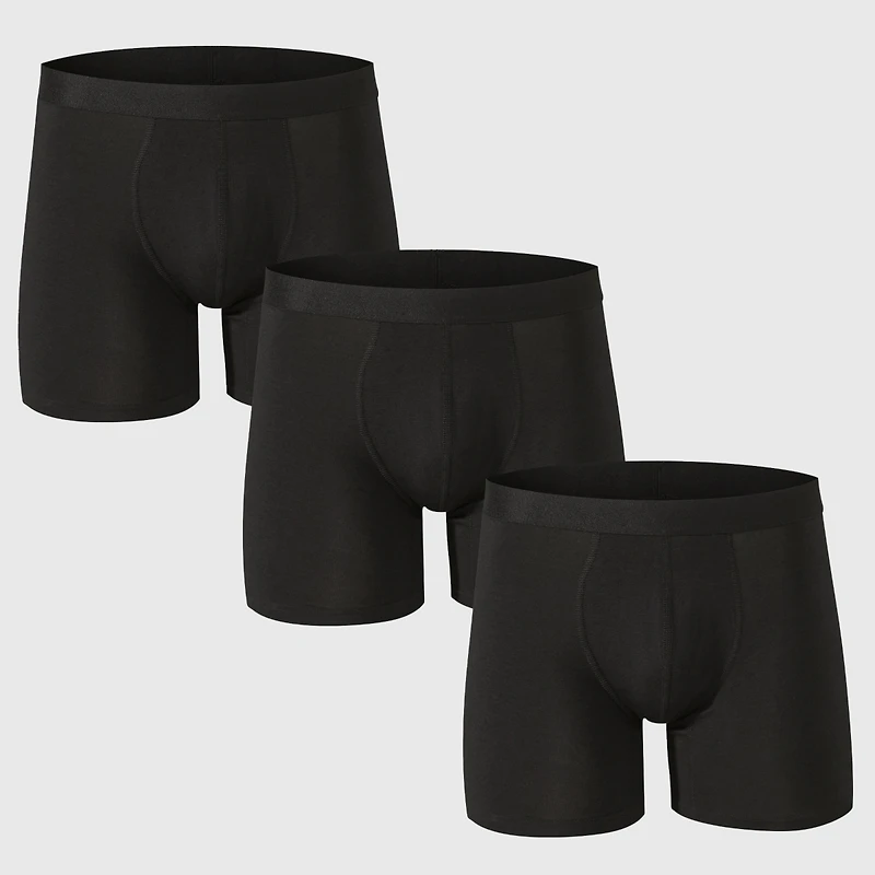 Alpine Swiss Men's Boxer Briefs 3 Pack Underwear Breathable Comfortable Trunks