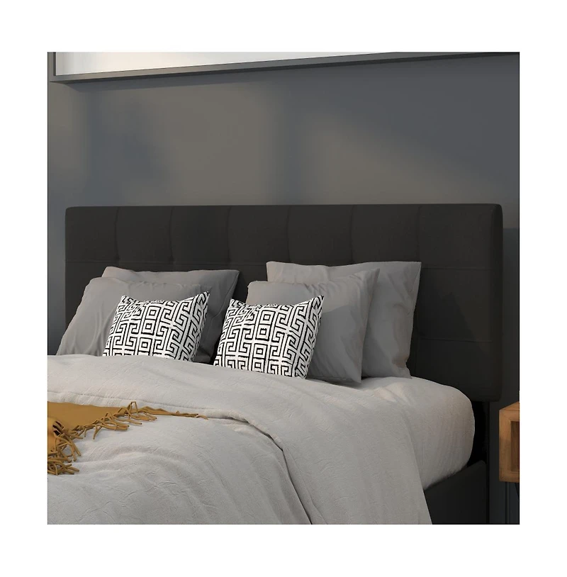 Quilted Tufted Full Upholstered Headboard