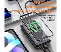 Alpha Digital Outdoor Power Bank- 10,000mAh with Solar Panel & Wireless Charging