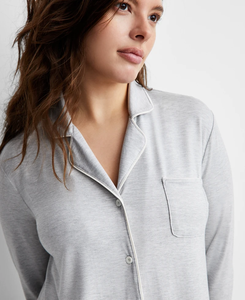 State of Day Women's Notch Collar Sleepshirt Xs-3X, Created for Macy's